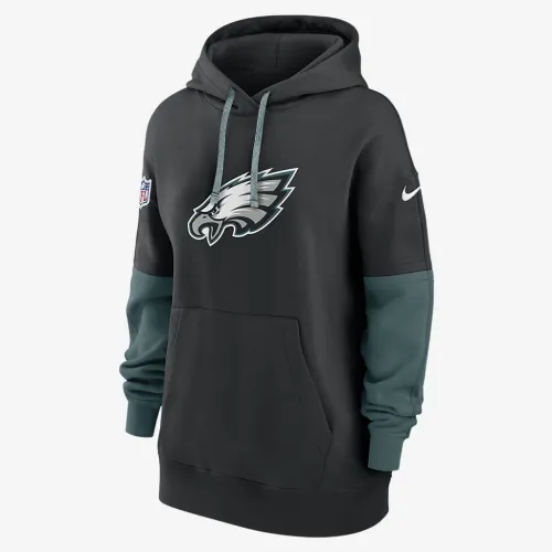 Philadelphia Eagles Sideline Essential жіноча Nike NFL Pullover Толстовка з капюшоном колір чорний