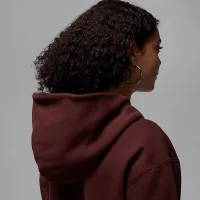 Nike Air Jordan Wordmark чоловічі Shanghai Fleece Pullover Толстовка з капюшоном колір коричневий