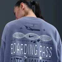 Nike Sportswear жіноча оверсайз Long-Sleeve футболка блакитний