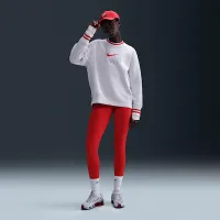 Nike Sportswear Phoenix Fleece женская оверсайз Graphic Crew-Neck свитшот цвет коричневый