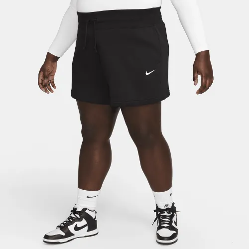 Nike Sportswear Phoenix Fleece жіноча З високою талією Loose шорти (великі розміри) колір чорний