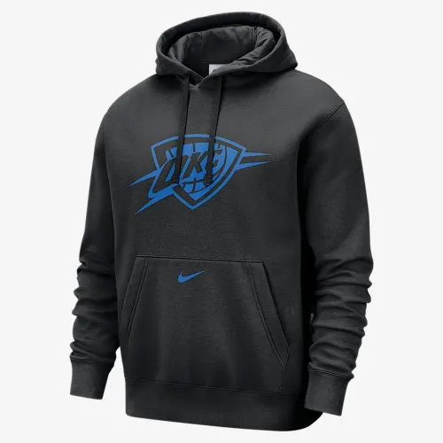 Oklahoma City Thunder Club City Edition чоловічі Nike NBA Fleece Pullover Толстовка з капюшоном колір чорний
