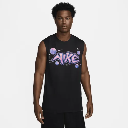 Nike чоловічі Dri-FIT Sleeveless баскетбольні футболка колір чорний