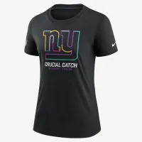 New York Giants Crucial Catch женская Nike NFL футболка цвет черный