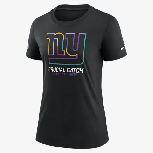 New York Giants Crucial Catch женская Nike NFL футболка цвет черный
