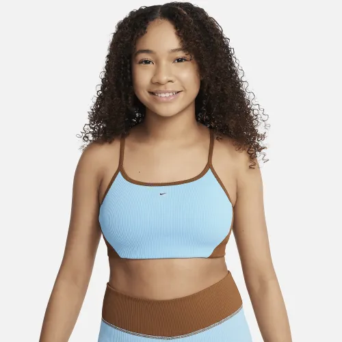 Nike Indy Girls' Sports Bra синий