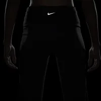Nike One женская Dri-FIT С высокой Талией Fold-Over Pants цвет черный