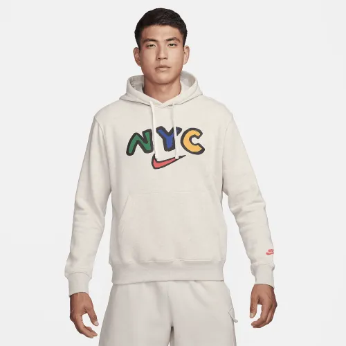 Nike Sportswear Club Fleece чоловічі Pullover Graphic Толстовка з капюшоном колір коричневий