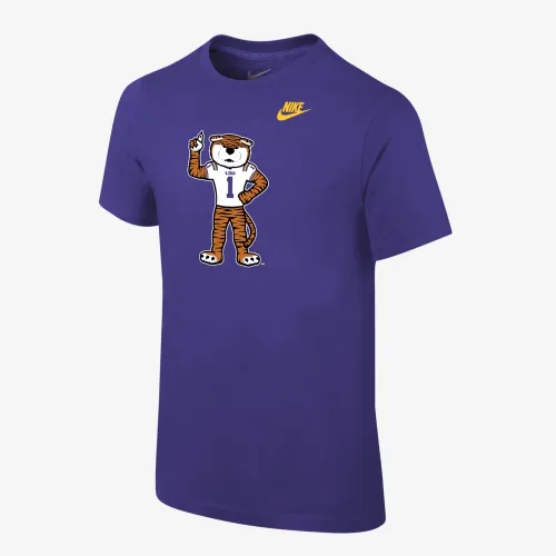LSU Big детские (для мальчиков) Nike College футболка цвет фиолетовый