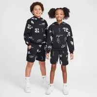 Nike Sportswear Club Big дитячі French Terry Толстовка з капюшоном колір чорний