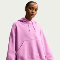 Nike Sportswear Phoenix Fleece женская Over-оверсайз Pullover Толстовка с капюшоном Pink