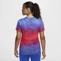 USA One женская Nike Dri-FIT Running Short-Sleeve Top цвет красный