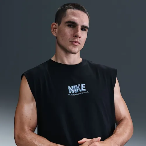 Nike чоловічі Sleeveless Fitness футболка колір чорний