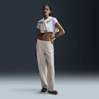 Nike Sportswear Chill Knit женская Mid-Rise Velour Pants цвет коричневый
