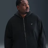 Nike Solo Swoosh мужские Full-Zip Fleece Толстовка с капюшоном цвет черный