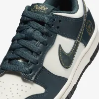 Nike Dunk Low Big детские Кроссовки цвет зеленый