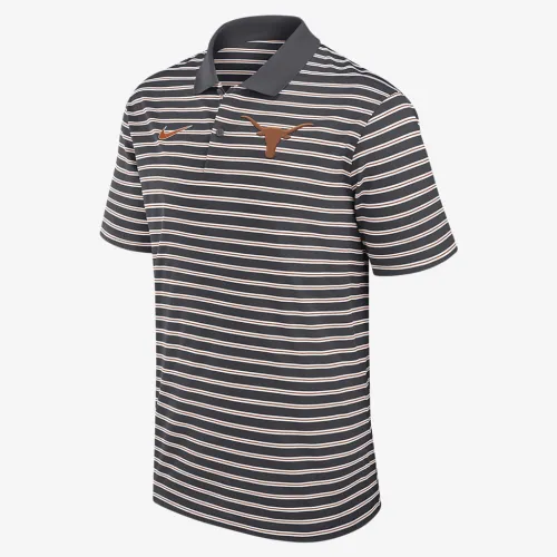 Texas Longhorns Primetime Victory Striped чоловічі Nike Dri-FIT College Polo колір сірий