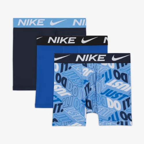 Nike Dri-FIT Printed Essentials Big детские трусы (3 пары) цвет белый