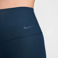 Nike Zenvy Rib жіноча Gentle-Support З високою талією 7/8 лосіни блакитний