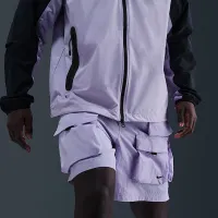Nike Tech чоловічі Woven Cargo шорти колір фіолетовий