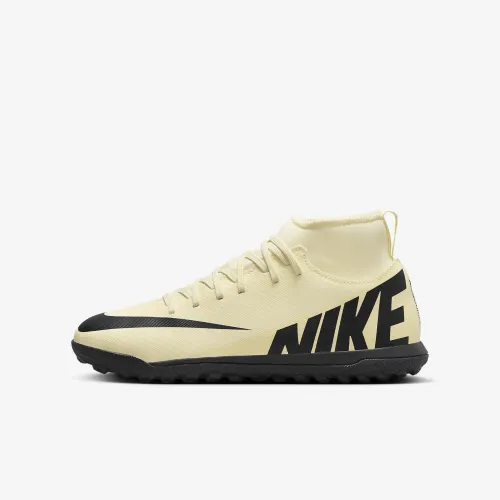 Nike Jr. Mercurial Superfly 9 Club Little/Big Kids’ Turf High-Top Soccer Кросівки Yellow