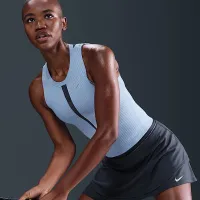 NikeCourt Slam женская Dri-FIT С высокой Талией Tennis юбка синий