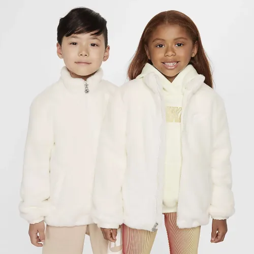 Nike Little дитячі Faux Fur Куртка колір білий