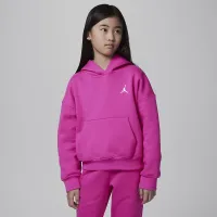 Nike Jordan Brooklyn Essentials Big детские Pullover Толстовка с капюшоном Pink