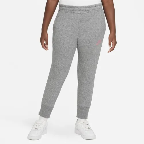 Nike Sportswear Club Big детские (Girls') French Terry Fitted Pants (Extended Size) цвет серый
