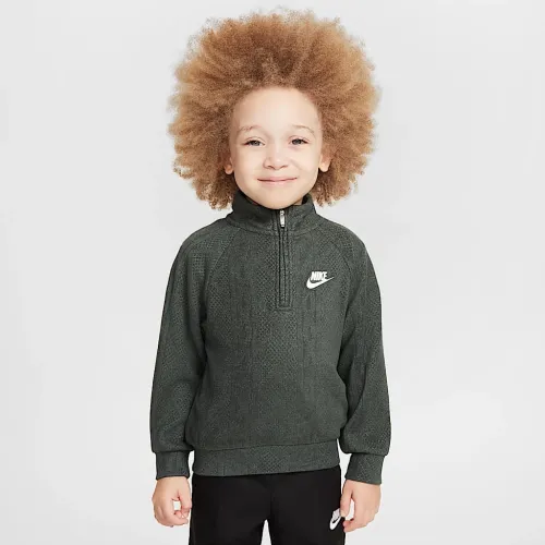 Nike Sportswear Toddler Cable Knit Half-Zip цвет зеленый