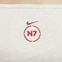 Nike SB N7 жіноча Ribbed Crop Top колір білий