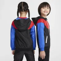 Nike Sportswear Windrunner Little детские Full-Zip Куртка цвет черный