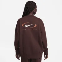 Nike Sportswear Phoenix Fleece женская оверсайз Crew-Neck свитшот цвет коричневый