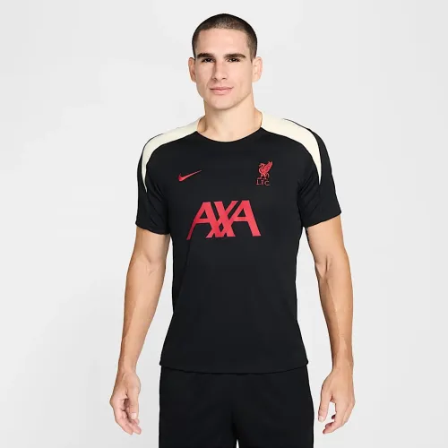 Liverpool FC Strike Special Edition чоловічі Nike Dri-FIT Soccer Short-Sleeve Knit Top колір чорний