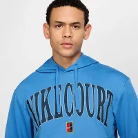 NikeCourt Heritage чоловічі Dri-FIT Fleece Tennis Толстовка з капюшоном блакитний