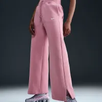 Nike Sportswear Phoenix Fleece жіноча З високою талією Wide-Leg Sweatpants Pink