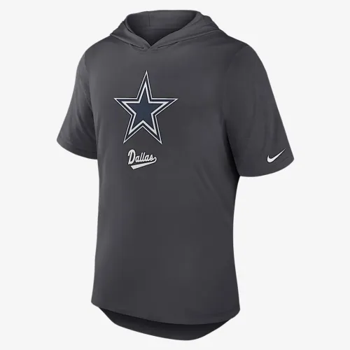 Dallas Cowboys мужские Nike Dri-FIT NFL Hooded футболка цвет серый
