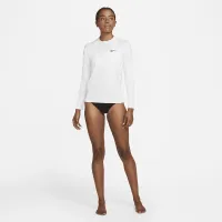 Nike Essential жіноча Long-Sleeve Hydroguard Swim Shirt колір білий