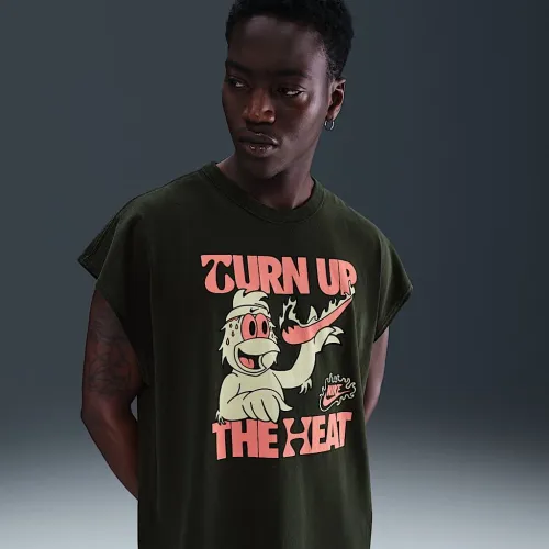 Nike Sportswear Sole Food Sleeveless футболка цвет зеленый