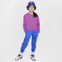 Nike Sportswear Essential Big детские (Girls') Long-Sleeve футболка цвет фиолетовый