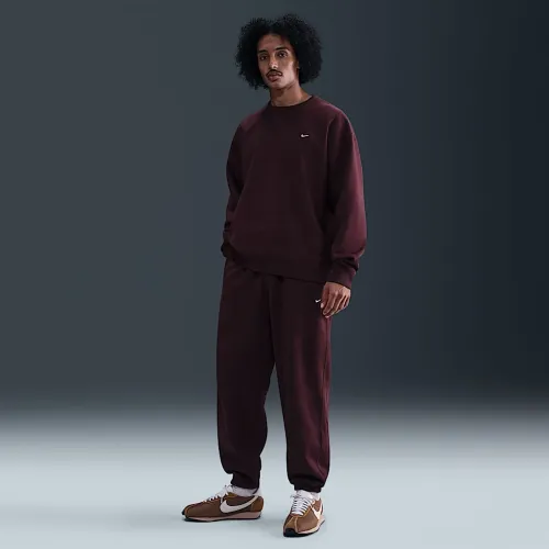 Nike Solo Swoosh мужские Cuffed Fleece Pants цвет красный