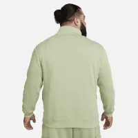 Nike Sportswear Club мужские Brushed-Back 1/2-Zip Pullover цвет зеленый