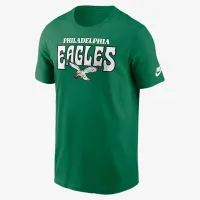Philadelphia Eagles Rewind Stack Essential чоловічі Nike NFL футболка колір зелений