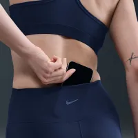 Nike One Seamless Front женская С высокой Талией Full-Length лосины синий