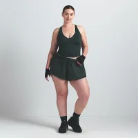 NikeSKIMS Shine женская V-Neck Tank Top цвет зеленый