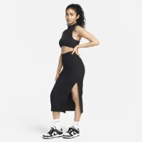 Nike Sportswear Chill Rib женская Slim Midi юбка цвет черный