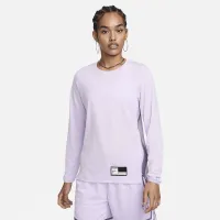 Nike женская Dri-FIT Long-Sleeve Warm-Up баскетбольные Top цвет фиолетовый