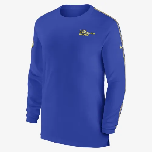 Los Angeles Rams Sideline Coach чоловічі Nike Dri-FIT NFL Long-Sleeve Top блакитний