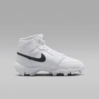 Nike Jordan 1 Mid Little/Big дитячі Cleats колір білий