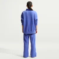 Nike Sportswear Phoenix Fleece женская оверсайз 1/4-Zip Long свитшот синий